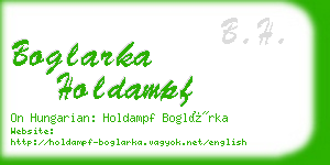 boglarka holdampf business card